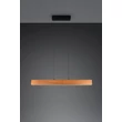 Trio EDGEWOOD függeszték fém, fa, akril, fekete, barna, LED, 27W, 2700-6000K, 3100Lm - 359710130