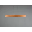 Trio EDGEWOOD függeszték fém, fa, akril, fekete, barna, LED, 27W, 2700-6000K, 3100Lm - 359710130
