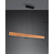 Trio EDGEWOOD függeszték fém, fa, akril, fekete, barna, LED, 35W, 2700-6000K, 4150Lm - 359719130