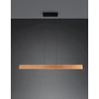 Trio EDGEWOOD függeszték fém, fa, akril, fekete, barna, LED, 35W, 2700-6000K, 4150Lm - 359719130