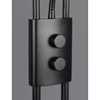 Trio CHRIS állólámpa fém, fekete, LED, 18W + 3.8W, 2000lm + 350lm, 3000K - 478310232