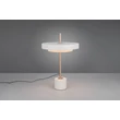 Trio KEATON asztali lámpa fém, műanyag, szürke, fehér, LED, 12W, 2300-3000-4000K, 1400Lm - 540210176