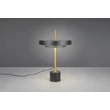 Trio KEATON asztali lámpa fém, műanyag, fekete, arany, fehér, LED, 12W, 2300-3000-4000K, 1400Lm - 540210180