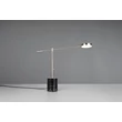 Trio FIORE asztali lámpa márvány, fém, fekete, króm, LED, 10W, 1200lm, 2300K-3000K-4000K - 554610107