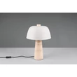 Trio TIMBA asztali lámpa kő, fém, barna, fehér, E27 - 567800276