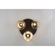 Trio LUMINA mennyezet lámpa fém, üveg, fekete, borostyán, E14 - 617030313