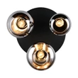 Trio LUMINA mennyezet lámpa fém, üveg, fekete, króm, E14 - 617030332