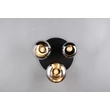 Trio LUMINA mennyezet lámpa fém, üveg, fekete, króm, E14 - 617030332