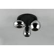 Trio LUMINA mennyezet lámpa fém, üveg, fekete, króm, E14 - 617030332