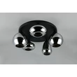 Trio LUMINA mennyezet lámpa fém, üveg, fekete, króm, E14 - 617030532