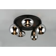 Trio LUMINA mennyezet lámpa fém, üveg, fekete, króm, E14 - 617030532