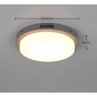 Trio BERMEJO mozgásérzékelős kültéri mennyezet lámpa fém, műanyag, antracit, fehér, LED, 14W, 2300-3000-4000K, 1450Lm, IP54 - 630369142