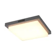 Trio BERMEJO mozgásérzékelős kültéri mennyezet lámpa fém, műanyag, antracit, fehér, LED, 14W, 2300-3000-4000K, 1450Lm, IP54 - 630369242
