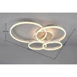 Trio DRAKE mennyezet lámpa fém, akril, nikkel, fehér, LED, 50W, 2700 -6500K, 5850Lm - 632210407