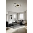 Trio DRAKE mennyezet lámpa fém, akril, fekete, fehér, LED, 50W, 2700 -6500K, 5850Lm - 632210432