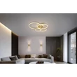 Trio DRAKE mennyezet lámpa fém, akril, arany, fehér, LED, 50W, 2700 -6500K, 5850Lm - 632210479