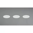 Trio HIMAL beépíthető spot fém, műanyag, fehér, LED, 3x 3.5W, 2700-4000K, 3x 450Lm, IP65 - 635110301