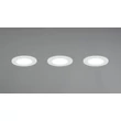 Trio HIMAL beépíthető spot fém, műanyag, fehér, LED, 3x 3.5W, 2700-4000K, 3x 450Lm, IP65 - 635110301