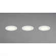 Trio HIMAL beépíthető spot fém, műanyag, fehér, LED, 3x 3.5W, 2700-4000K, 3x 450Lm, IP65 - 635110301