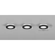 Trio HIMAL beépíthető spot fém, műanyag, fekete, LED, 3x 3.5W, 2700-4000K, 3x 450Lm, IP65 - 635110302