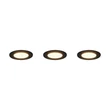 Trio HIMAL beépíthető spot fém, műanyag, fekete, LED, 3x 3.5W, 2700-4000K, 3x 450Lm, IP65 - 635110302