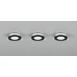Trio HIMAL beépíthető spot fém, műanyag, fekete, LED, 3x 3.5W, 2700-4000K, 3x 450Lm, IP65 - 635110302