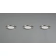 Trio HIMAL beépíthető spot fém, műanyag, nikkel, LED, 3x 3.5W, 2700-4000K, 3x 450Lm, IP65 - 635110307