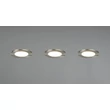 Trio HIMAL beépíthető spot fém, műanyag, nikkel, LED, 3x 3.5W, 2700-4000K, 3x 450Lm, IP65 - 635110307