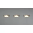 Trio HIMAL beépíthető spot fém, műanyag, nikkel, LED, 3x 3.5W, 2700-4000K, 3x 450Lm, IP65 - 635110307