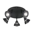Trio ROMEO mennyezet lámpa fém, műanyag, fekete, LED, 35W, 2300-3000-4000K, 3500Lm - 637010532