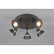 Trio ROMEO mennyezet lámpa fém, műanyag, fekete, LED, 35W, 2300-3000-4000K, 3500Lm - 637010532