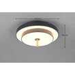 Trio KEATON mennyezet lámpa fém, akril, fekete, arany, fehér, LED, 34.5W, 2300-3000-4000K, 4000Lm - 640210180
