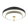 Trio KEATON mennyezet lámpa fém, akril, fekete, arany, fehér, LED, 34.5W, 2300-3000-4000K, 4000Lm - 640210180