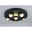 Trio ORBIT mennyezet lámpa fém, fekete, barna, LED, 40W, 2300-3000-4000K, 4700Lm - 644410632