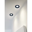 Trio ZENIA fürdőszobai beépíthető szpot lámpa fém, fekete, LED, 3000K, 5.5W, 345lm, IP65 - 680710132