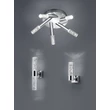 Trio BOLSA fürdőszobai mennyezet lámpa fém, akrill, króm, áttetsző, LED, 3000K, 15.5W, 1550lm, IP44 - 682410506