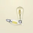 Trio LED izzó üveg, borostyán, E27 - 987-679