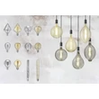 Trio LED izzó üveg, borostyán, E27 - 988-679