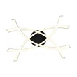 Trio POLLOCK mennyezet lámpa fém, műanyag, fekete, fehér, LED, 22W, 3000K, 2500Lm - R23691132
