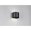 Trio GENIE mozgásérzékelős kültéri fali lámpa fém, fekete, 2W, 3000K, 300Lm, IP44 - R24161632