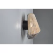 Trio LIRA fali lámpa fém, papír, fekete, barna, LED, 1W, 140lm, 3000K - R25991126