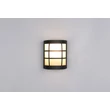 Trio SINTRA kültéri fali lámpa fém, üveg, fekete, fehér, E27, IP44 - R26456132