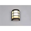 Trio SINTRA kültéri fali lámpa fém, üveg, fekete, fehér, E27, IP44 - R26456132