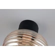 Trio EARL fali lámpa fém, üveg, fekete, borostyán, LED, 1W, 140lm, 3000K - R27771113