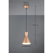 Trio ENZO függeszték fém, barna, E27 - R30781065