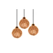 Trio SPROUT függeszték fém, rattan, fekete, természetes, E14 - R31293336