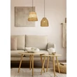 Trio JOELINE függeszték papír, fekete, barna, E27 - R31731926