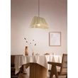 Trio VALERIE függeszték fém, juta, fekete, természetes, E27 - R31881036