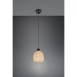 Trio AMELIE függeszték fém, bambusz, fekete, természetes, E27 - R31941036