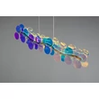 Trio PULSE függeszték fém, műanyag, áttetsző, LED, 18W, 4000K, 2000Lm - R33681153